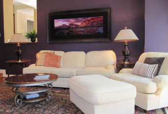 Purple Passion Family Room Design